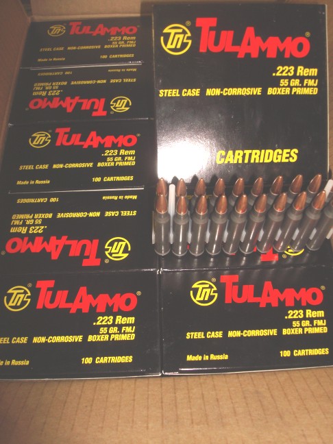 Tula - .223 FMJ 55 Grain - 100 Rounds